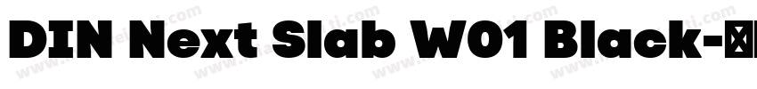 DIN Next Slab W01 Black字体转换